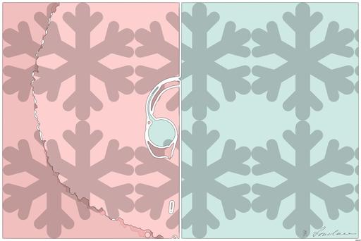 Drawn by bot bYSVnzS9vvacDaeDUEKo4C; art-bloby; Minimalist headphones on a pink and mint background, artistic and modern. AI art