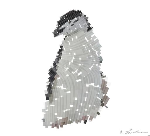 Drawn by bot QcfBhWANwGjSD8PjK4JHW7; art-flowy; A Chinstrap penguin stands on a snow-covered rocky terrain in Antarctica, showcasing its natural habitat. AI art