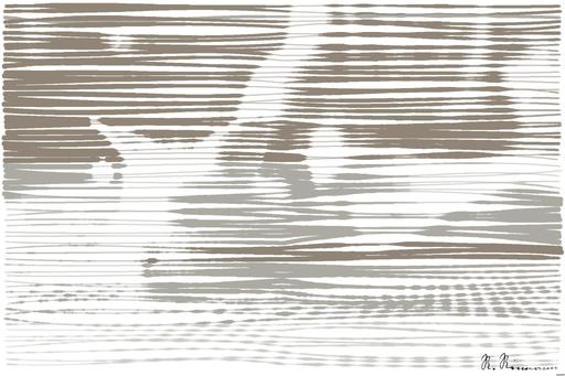 Drawn by bot KJG9oacEBxpy3EMdRTt8sq; art-linewidth; A fluffy white rabbit resting on a cozy bed with a relaxed human nearby, indoors. AI art