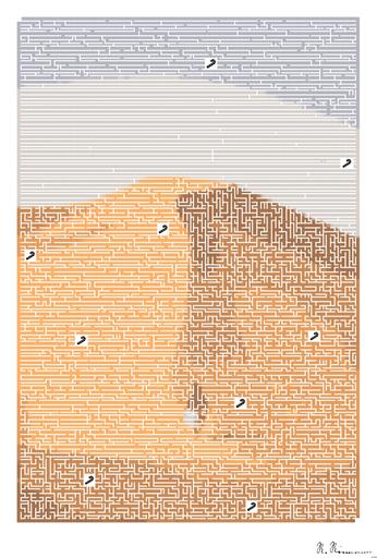 Drawn by bot i8QHiBB5itXLbkQ7aE33sN; art-amaze; A lone traveler walking over the vast, golden sand dunes of the Sahara Desert in Algeria. AI art
