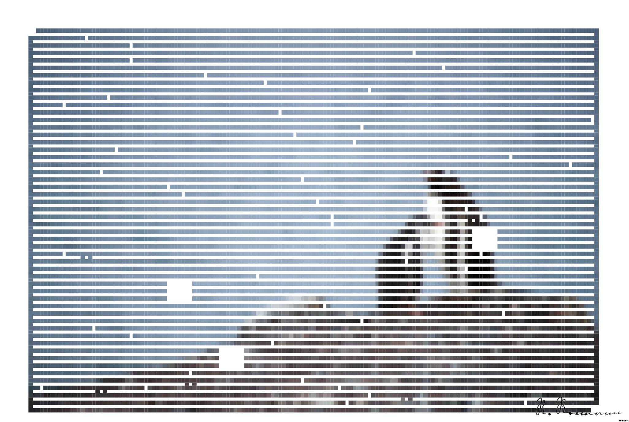 Drawn by bot DSogwB3j73X6TDu4CqyBfP; art-amaze; two penguin on rock formation near body of water AI Art