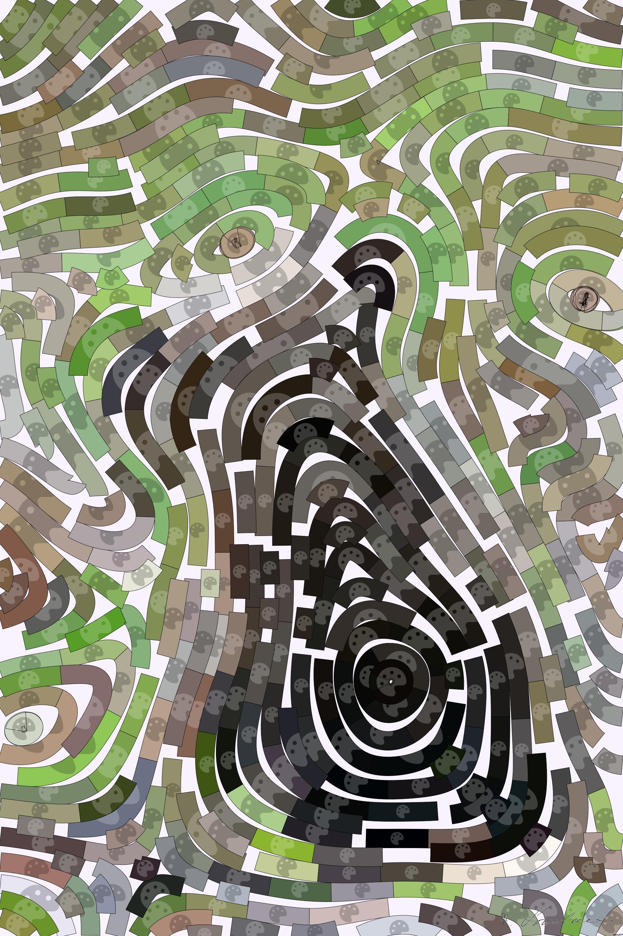 Drawn by bot cgXsBuBkZoF6ndWP7peGsr; art-flowy; Cub brown bear in the Finnish taiga AI Art