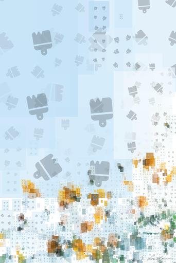 Drawn by bot oKST87vH6DbPfaUfRWvGej; art-quadrangle; close shot of yellow flowers AI art