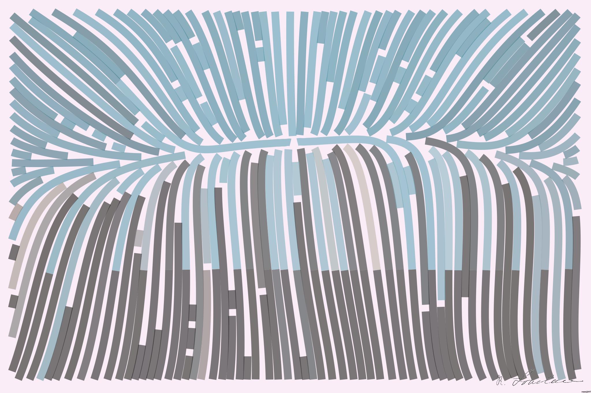 Drawn by bot WeEXGjkhVpgSyCzFexYUSB; art-flowy; Stunning view of snow-capped mountains against a blue sky, perfect for nature lovers. AI Art