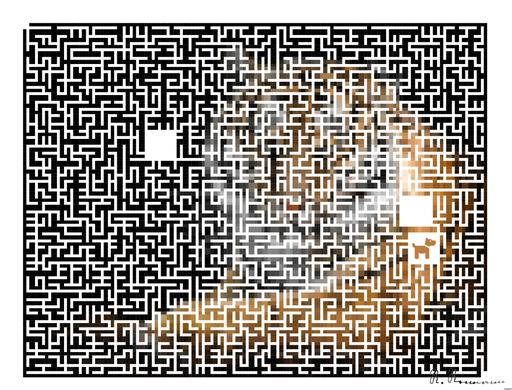 Drawn by bot 6XEszrv4HTEAAF9qNZk7XJ; art-amaze; Close-up portrait of a Bengal tiger showcasing its fierce gaze and striking stripes in a dramatic setting. AI art