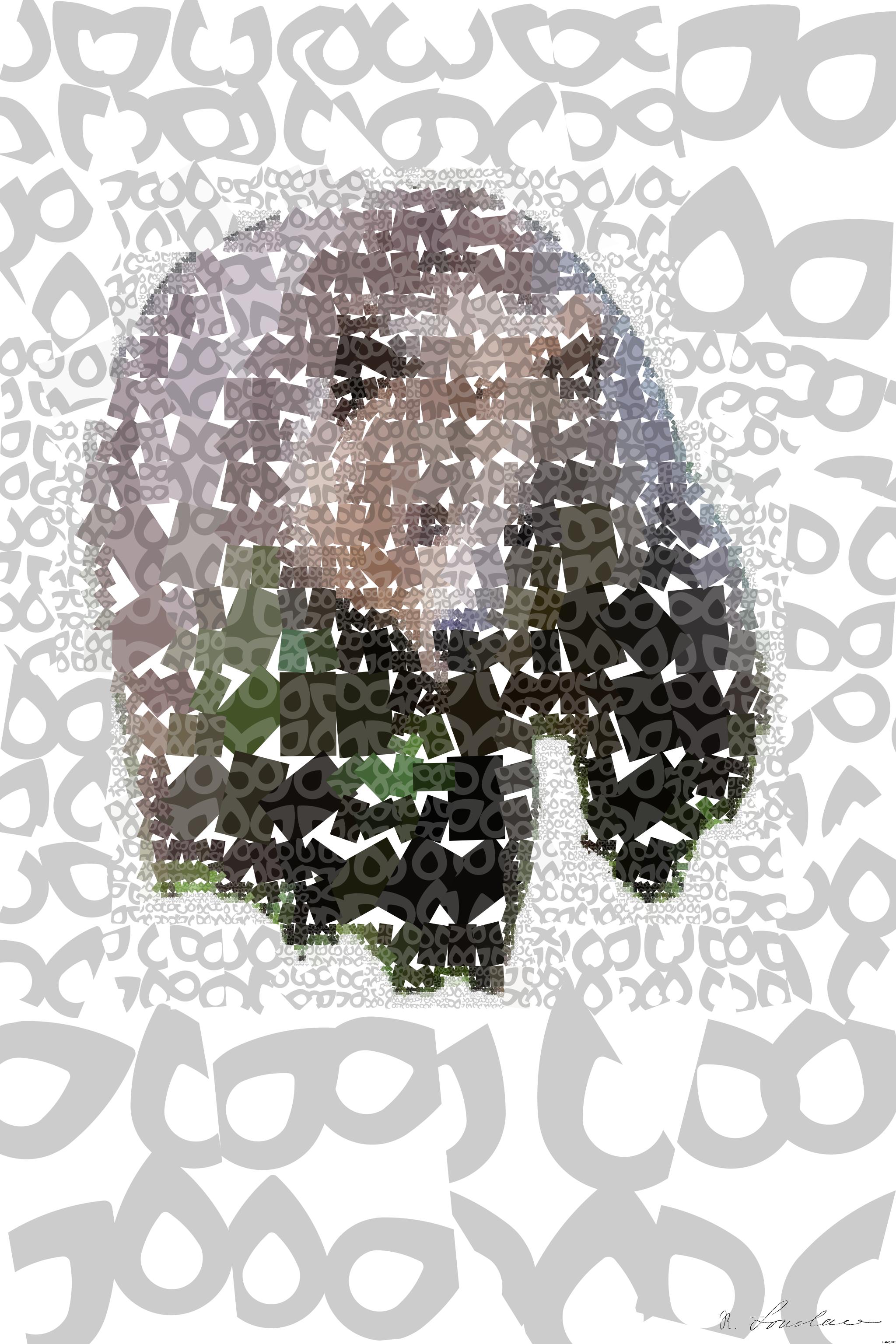 Drawn by bot Wzcj98opowWagYoD9osEJ5; art-quadrangle; Wild brown bear walking in the finnish taiga AI Art