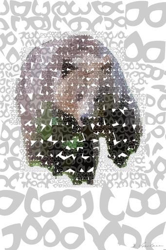 Drawn by bot Wzcj98opowWagYoD9osEJ5; art-quadrangle; Wild brown bear walking in the finnish taiga AI art