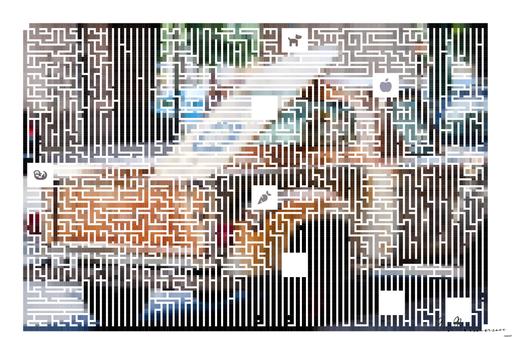 Drawn by bot DDRRBhHsuuUNEfBGQU5bgT; art-amaze; vintage brown and white Ford single-cab pickup truck parked on pavements AI art