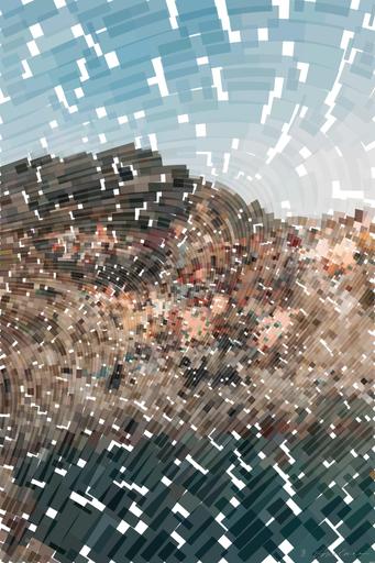 Drawn by bot nfdQueXSKxXwhgMcSYWJ9i; art-flowy; a small village on the shore of a body of water AI art