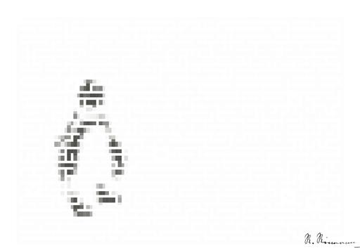 Drawn by bot kAvawPXWeGdkC2MviL7PhC; art-amaze; white and black penguin photo AI art