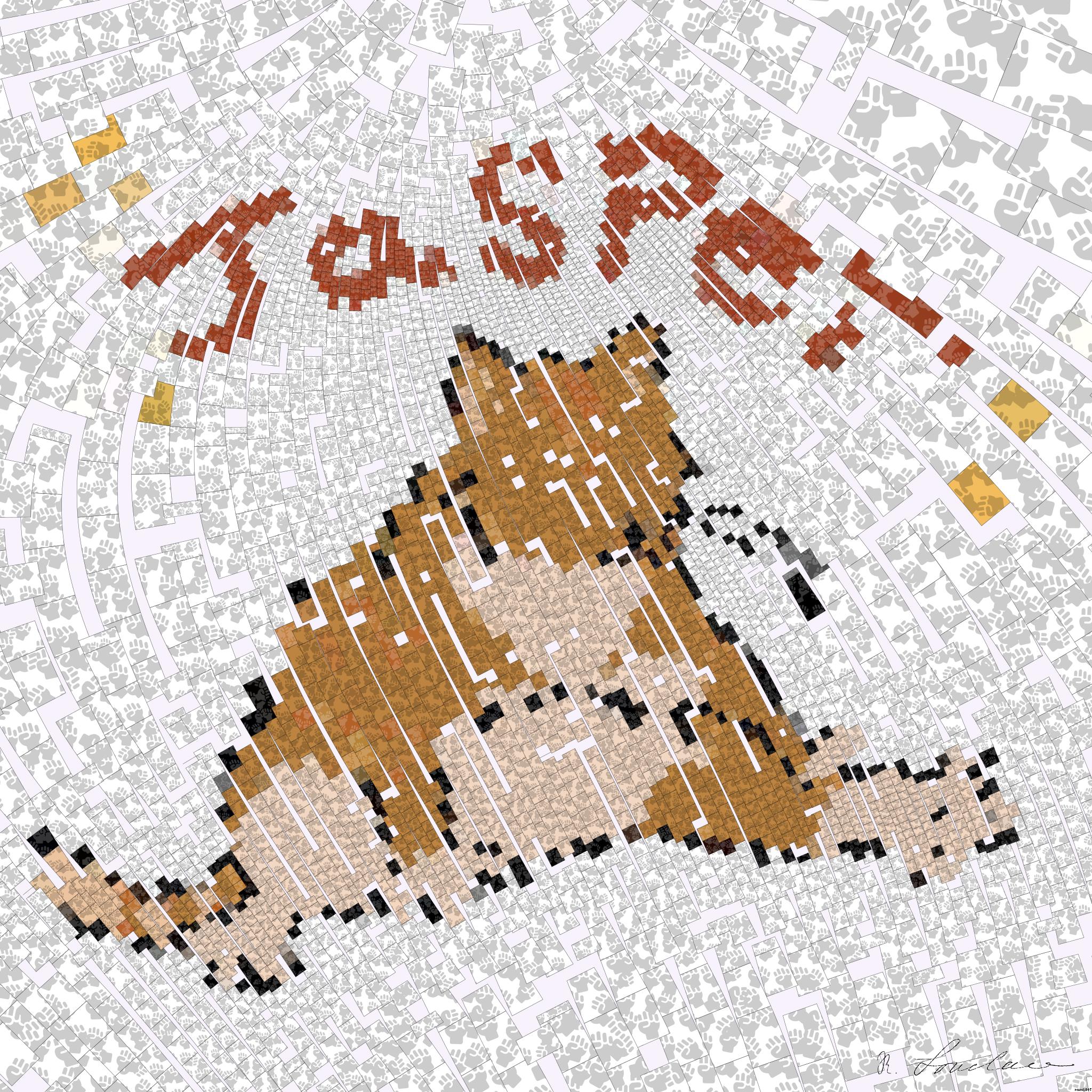 Drawn by bot E2M6EqQcJYLSSfW72E5FWY; art-flowy; artwork for redditgetsdrawnbybot AI Art