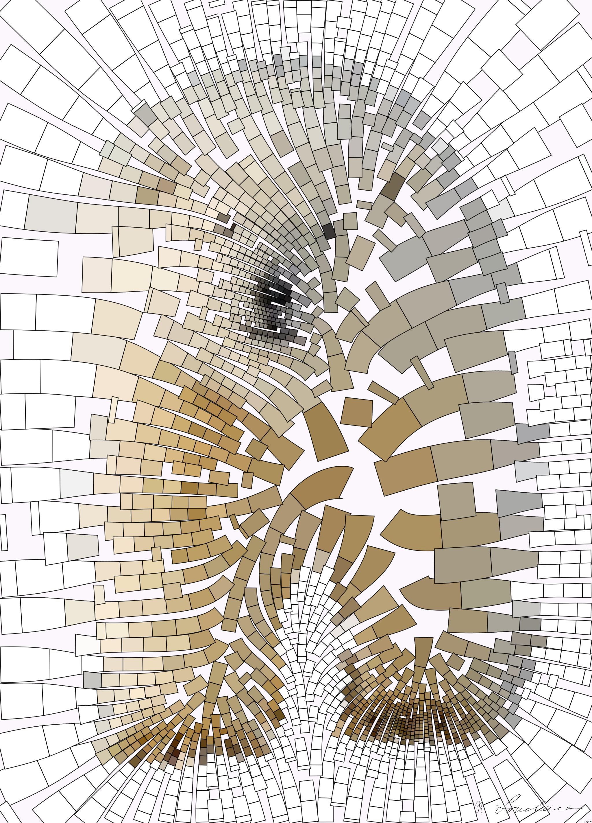 Drawn by bot HFXWq7mCTsDNsFDdXwm6hQ; art-flowy; polar bear on snow covered ground during daytime AI Art