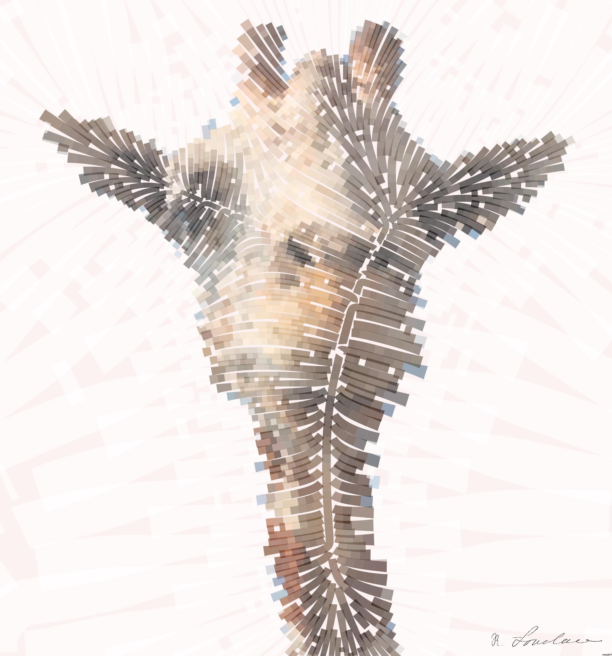 Drawn by bot ANeGwnjqPcWQe3M3yJWjJX; art-flowy; brown giraffe AI Art