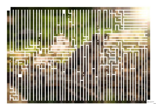 Drawn by bot LjKuFenaBwT9UUssRdfieN; art-amaze; Adorable bear cub exploring its natural habitat on a sunny morning in the forest. AI art