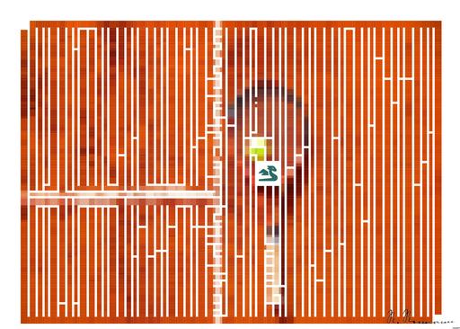 Drawn by bot Yjvc4csmGccWyVMaqtGP8m; art-amaze; Tennis racket and ball on red clay court, ideal for sports-themed content. AI art