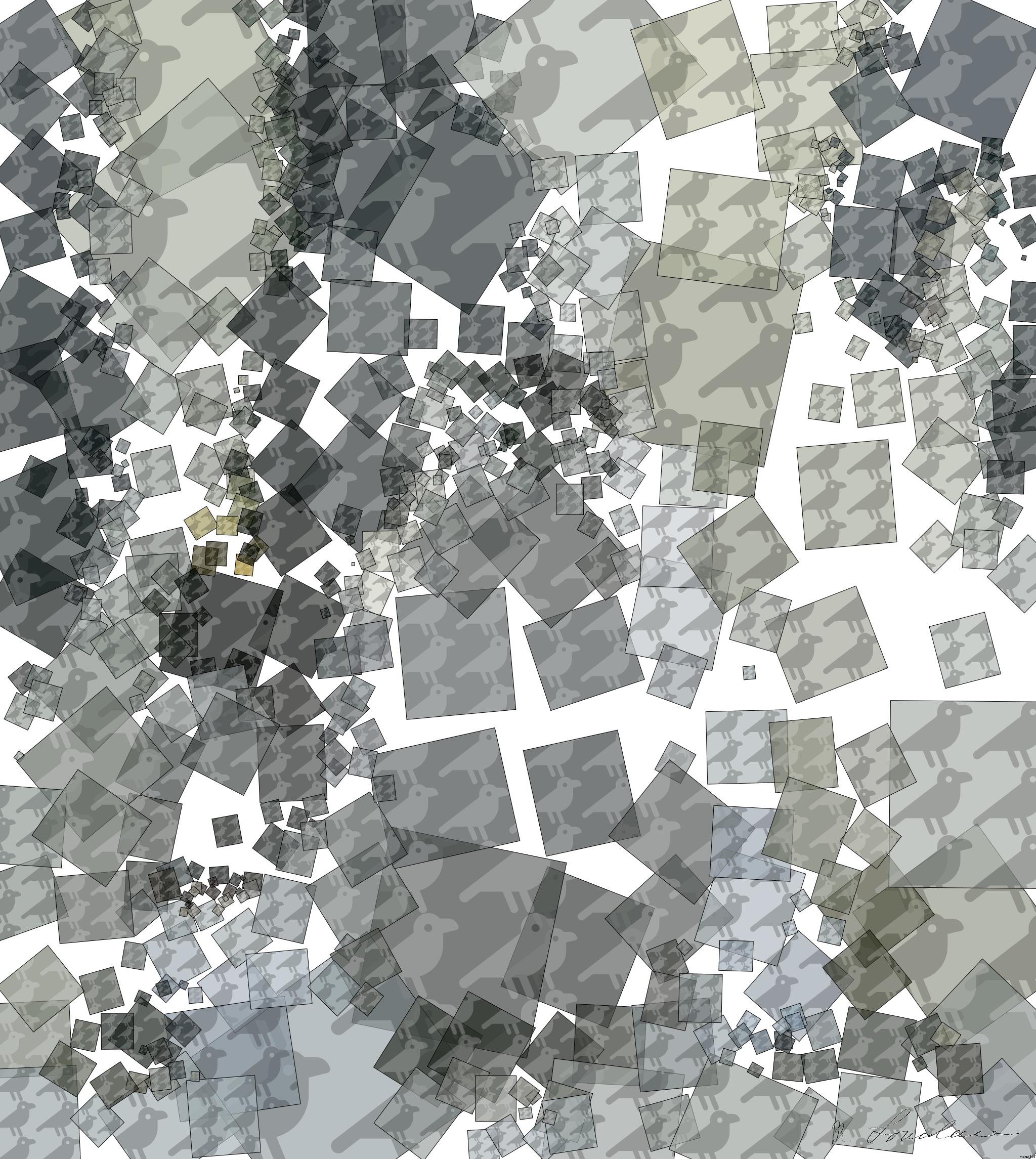 Drawn by bot bCMfAq6NyNuZwoSQUgS5k8; art-quadrangle; A group of emperor penguins with their chicks on a snowy landscape showcasing family bonding in the wild. AI Art