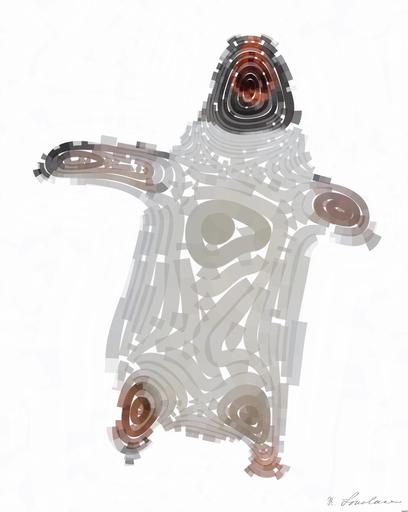 Drawn by bot QVFZrpA55BQEzkXc2kJrzx; art-flowy; white and black penguin on snow covered ground during daytime AI art