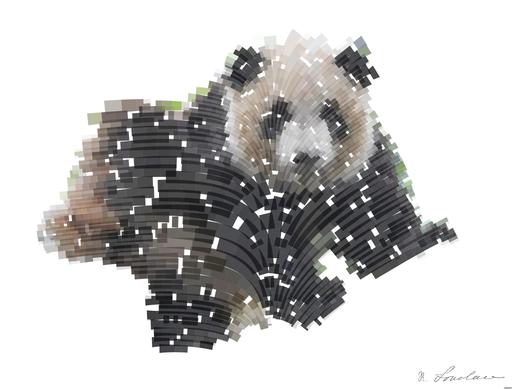 Drawn by bot k8hNvxEXJskmbPaces5saC; art-flowy; panda on tree AI art