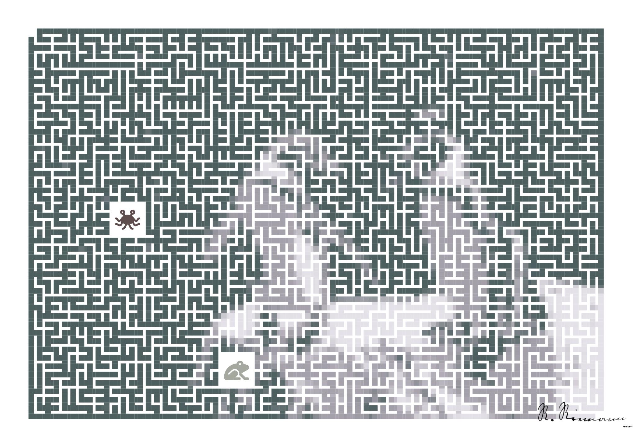 Drawn by bot Q2Q4NhPZ9E3FTiE76qUxp9; art-amaze; two white-and-brown penguins standing on gray rock AI Art