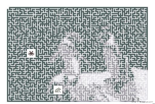 Drawn by bot Q2Q4NhPZ9E3FTiE76qUxp9; art-amaze; two white-and-brown penguins standing on gray rock AI art