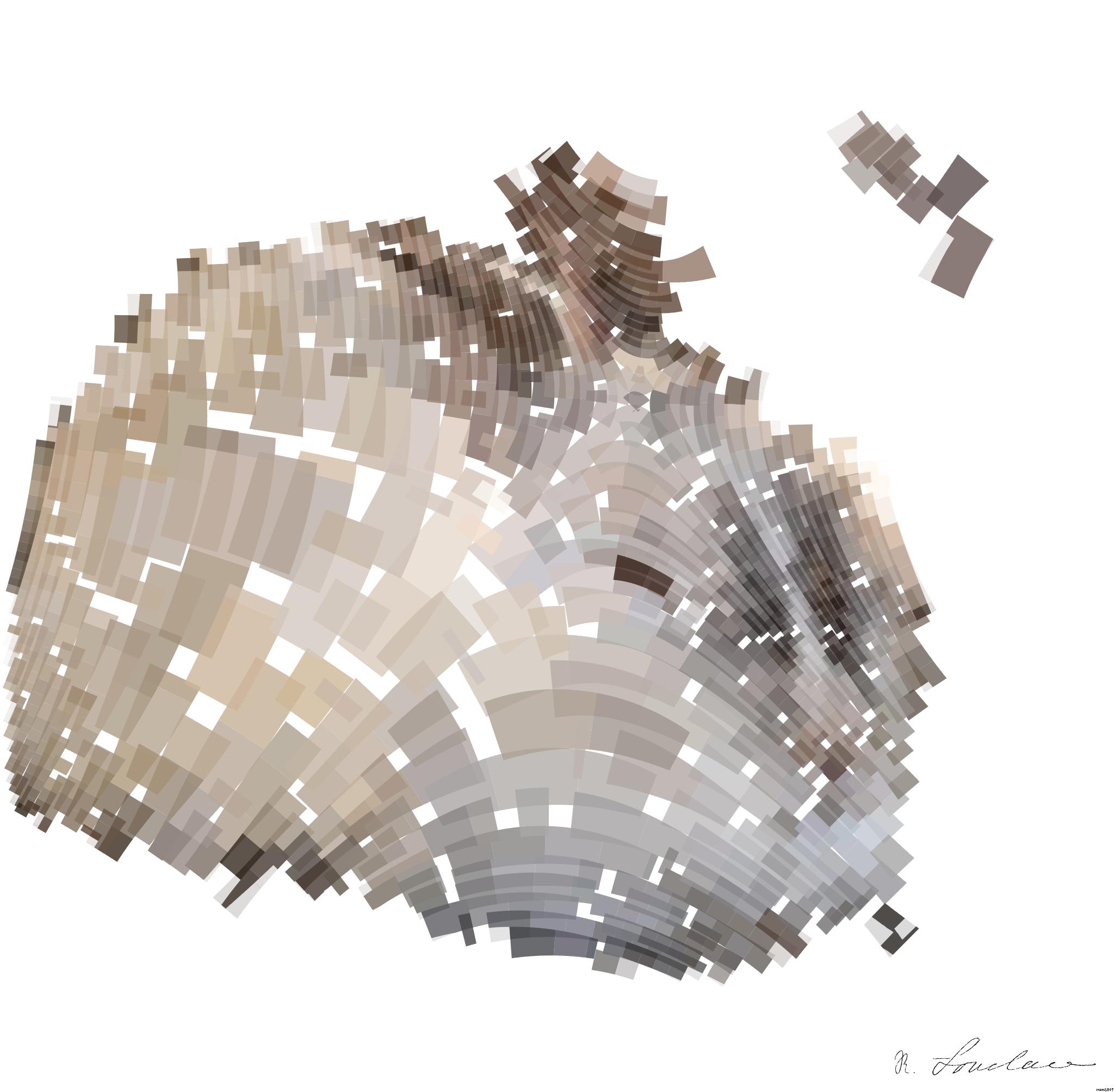 Drawn by bot XyhX5PTuVb9EndRFwpcSgS; art-flowy; two rabbits lying on ground AI Art