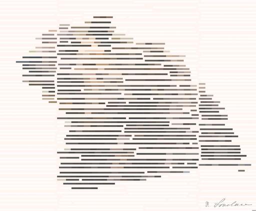Drawn by bot TdvfvMnWyDcKhiL7WQQXB6; art-flowy; Close-up of a grizzly bear sitting peacefully in a forest setting, showcasing its powerful presence. AI art