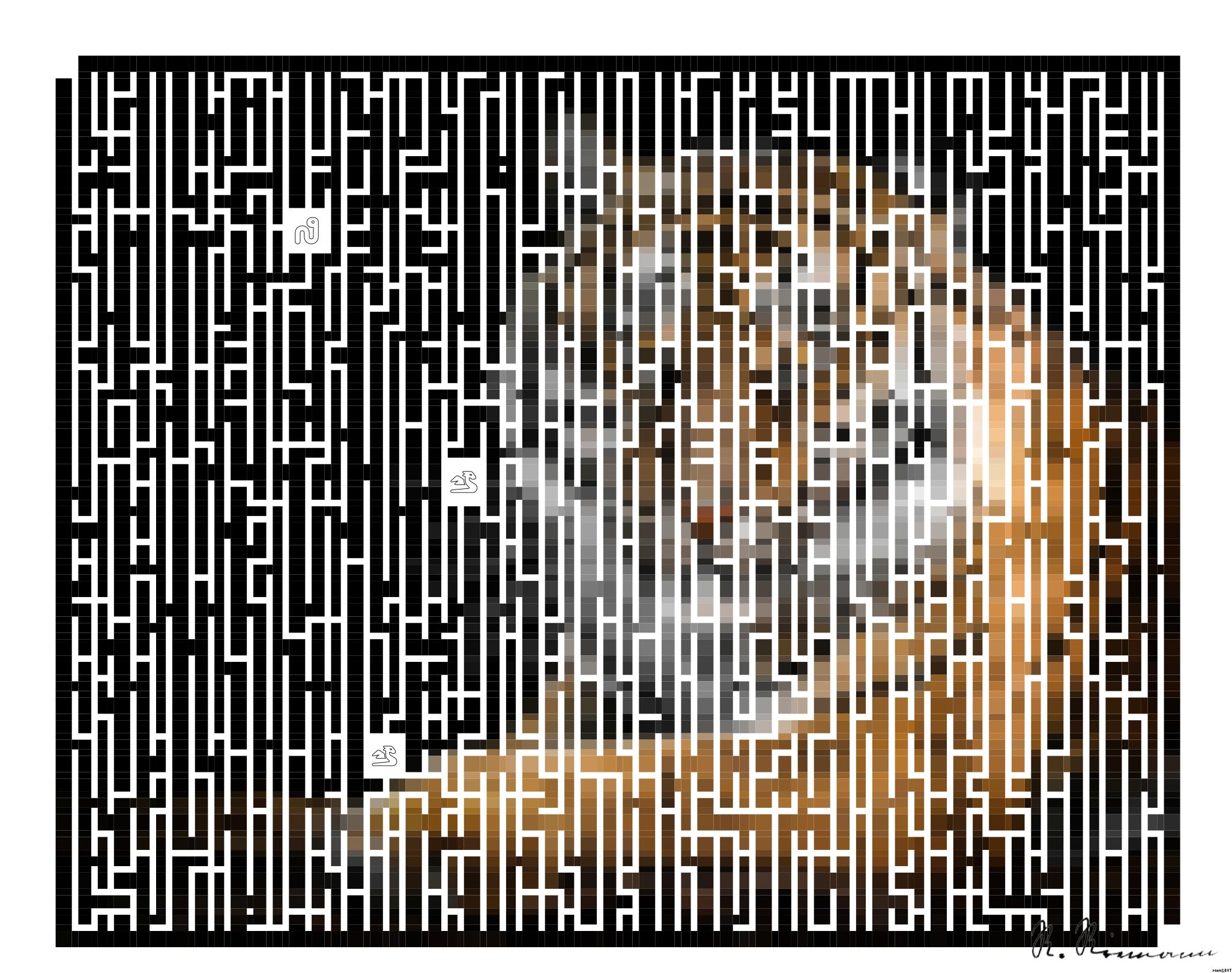 Drawn by bot D7NPMSoqmx9Merw4cznUsp; art-amaze; Close-up portrait of a Bengal tiger showcasing its fierce gaze and striking stripes in a dramatic setting. AI Art
