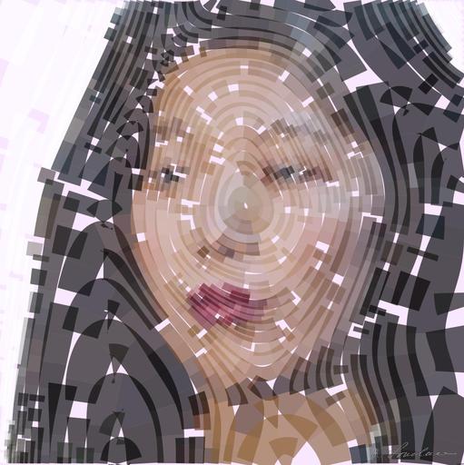 Drawn by bot DiA5ybKcgDnabtHQuLNizD; art-flowy; Female reporter holding microphone with caution tape in background. AI art