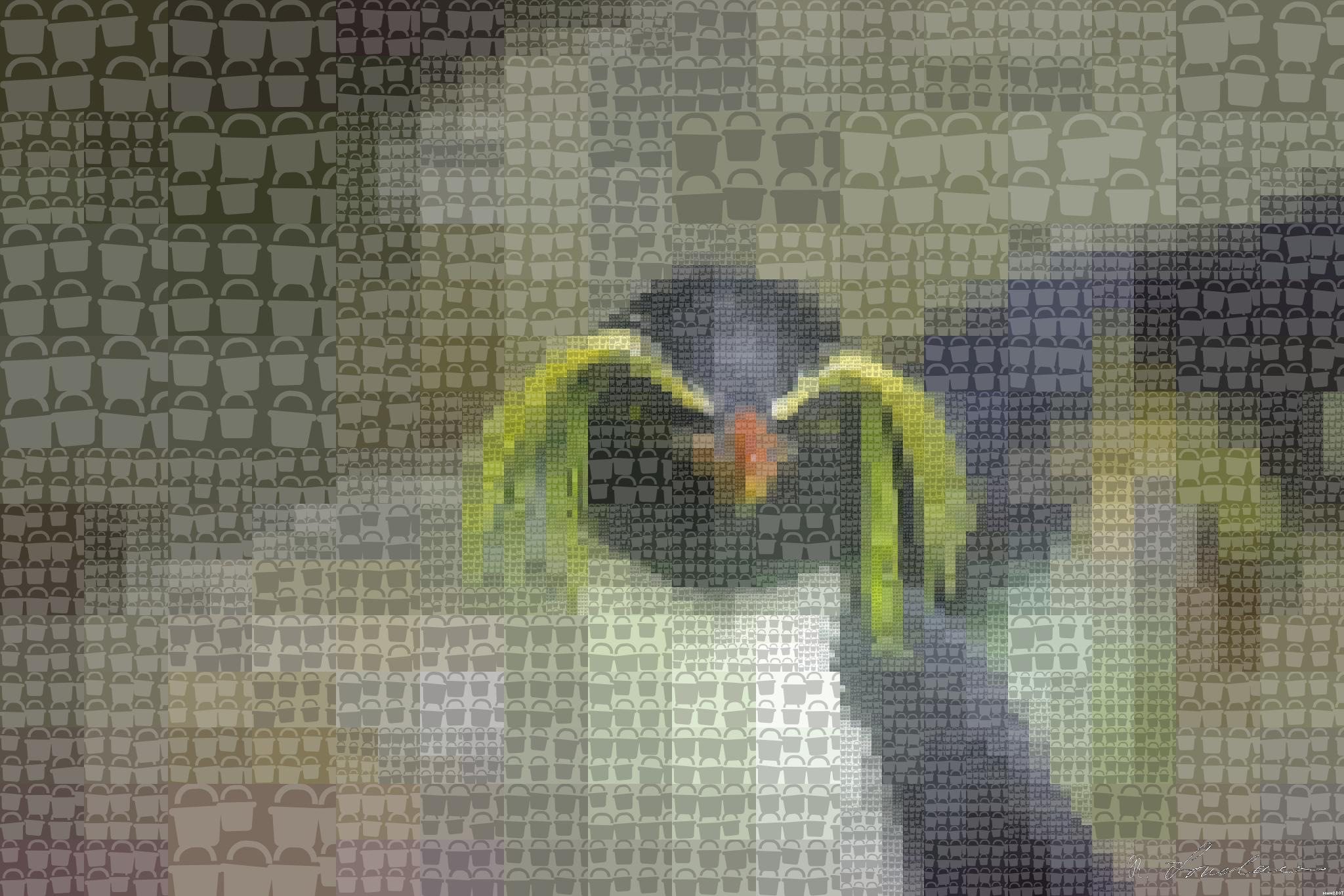 Drawn from photo on Pixabay: None AI Art