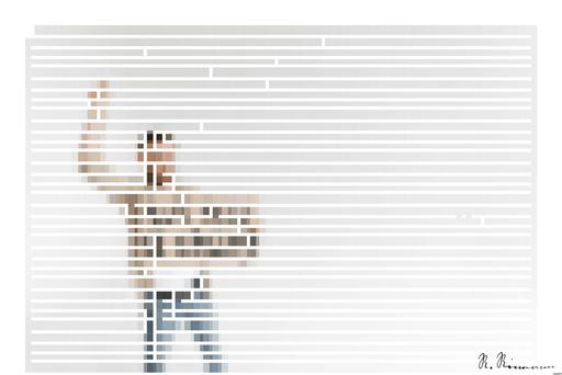 Drawn by bot ZzLVKd8sXZtf695GpexMz6; art-amaze; Man holding a 'We Need a Change' sign with raised fist, isolated background. AI art