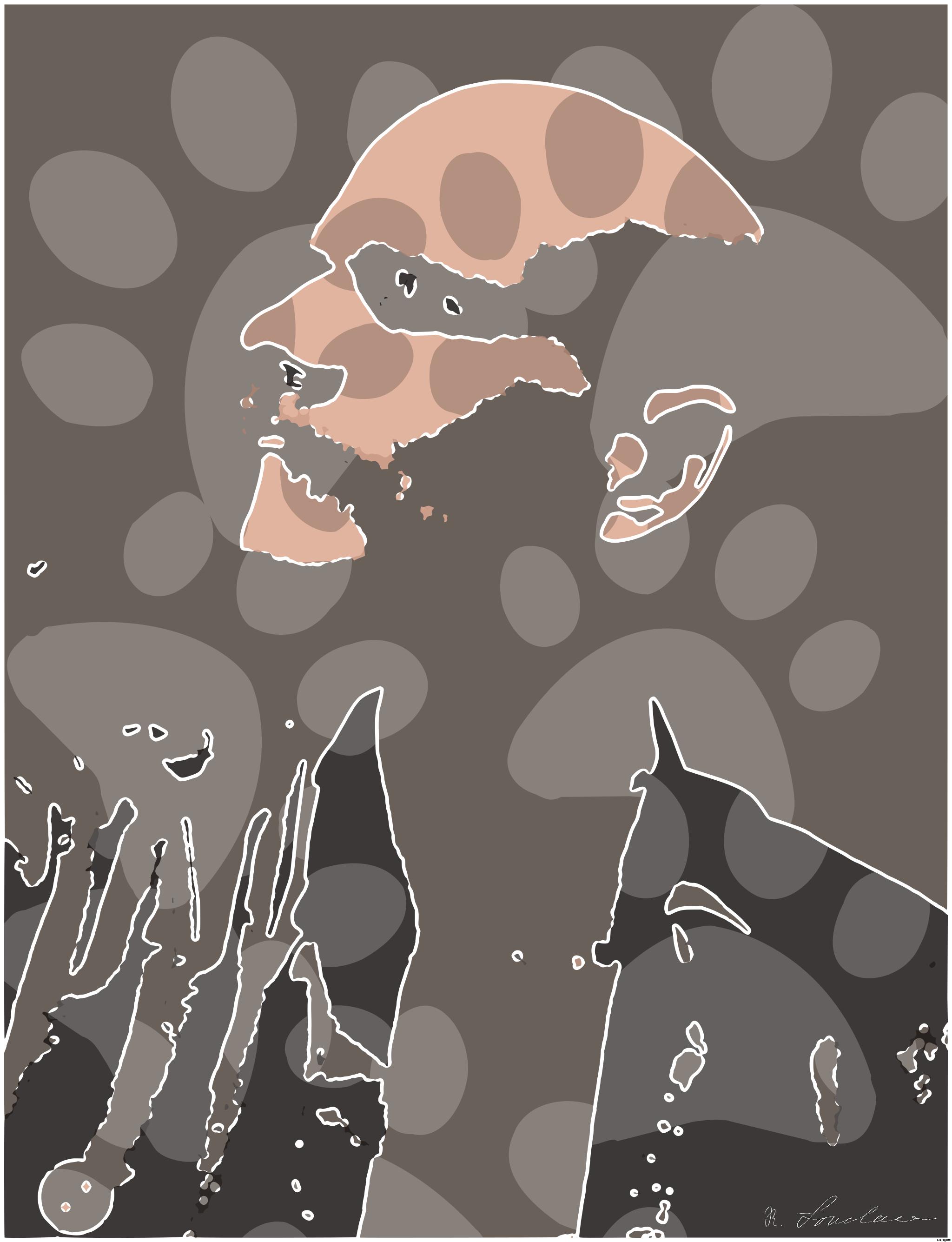 Drawn by bot adMb66oPduqbYUpvEPAg7q; art-bloby; artwork for redditgetsdrawnbybot AI Art