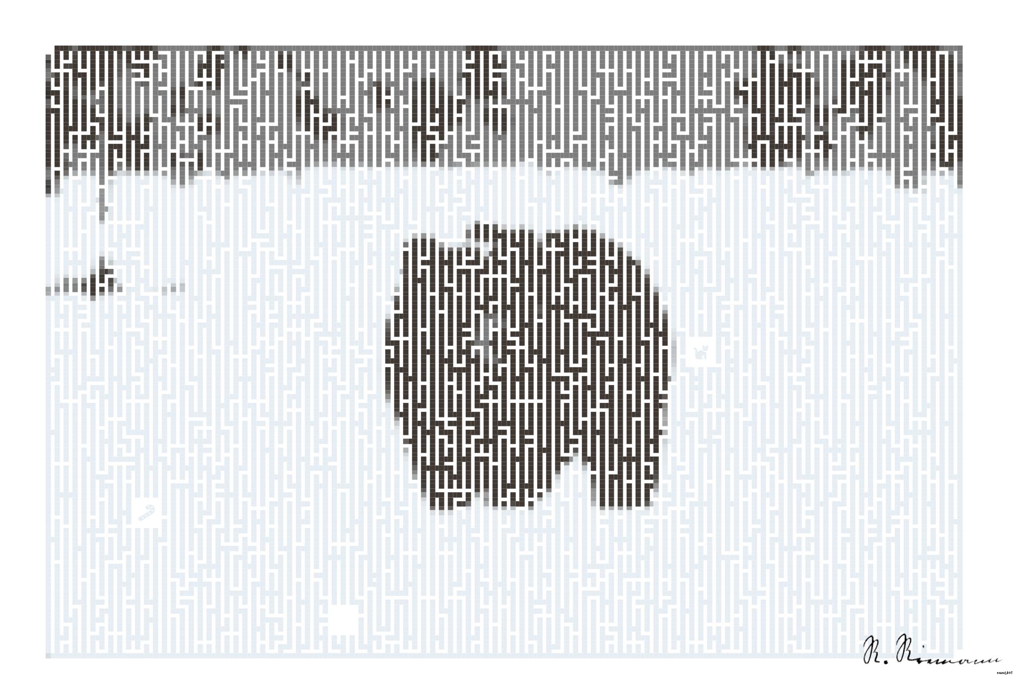 Drawn by bot EuTED75xSKPQQixsKoWUvB; art-amaze; Brown Bear standing in the snow in spring awakening AI Art