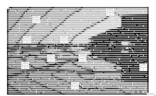 Drawn by bot ewMPheiL8sVuTRRfMezioT; art-amaze; A striking minimalist black and white image featuring architectural reflections on glass surfaces. AI art