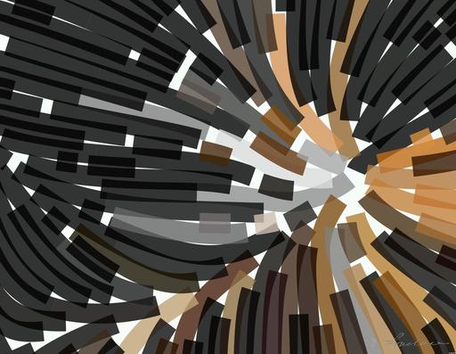 Drawn by bot fPJjx4FoKEZ8FcZX4M3ppG; art-flowy; Close-up portrait of a Bengal tiger showcasing its fierce gaze and striking stripes in a dramatic setting. AI art