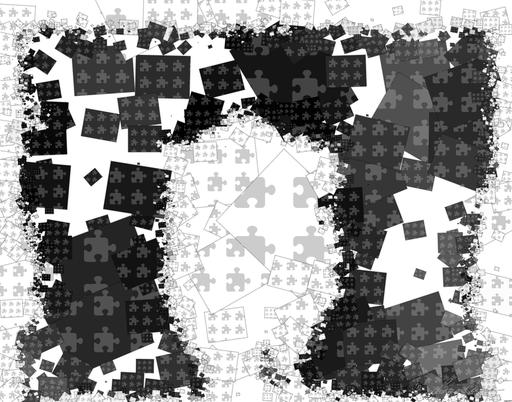 Drawn by bot QYN67s6Yb4VGbHgZgiPc4R; art-quadrangle; Black and white portrait of a polar bear cub sheltered between its mother's paws. AI art