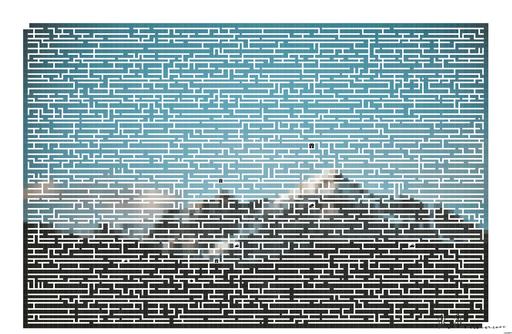 Drawn by bot jPQj4FoDMrYMRgBewiRuqN; art-amaze; Stunning view of snow-capped mountains against a blue sky, perfect for nature lovers. AI art