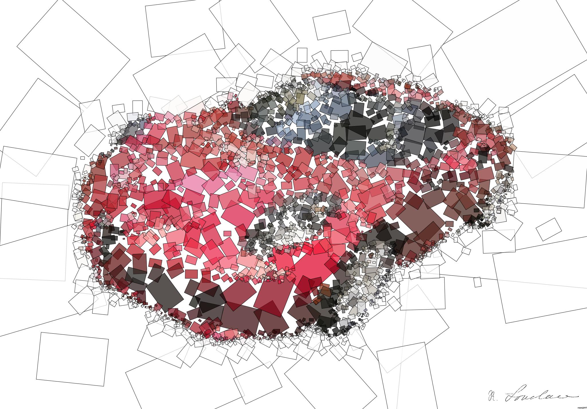 Drawn by bot RWdTXGsydNwFKSCuPowpeU; art-quadrangle; A sleek red sports car driving fast on a forest road, showcasing speed and luxury. AI Art