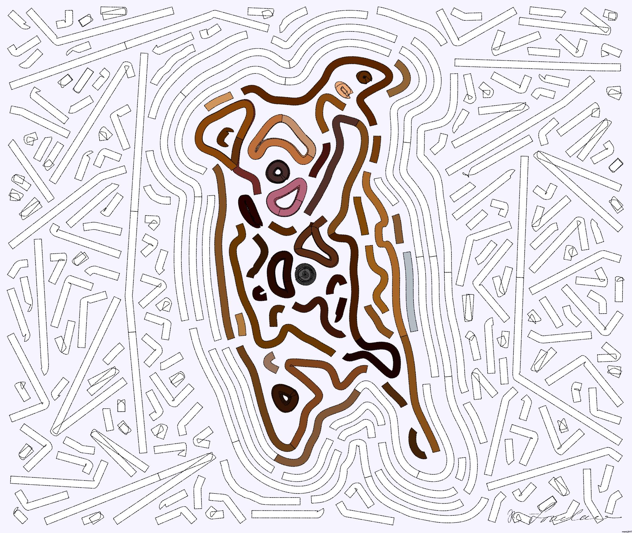 Drawn by bot S24t7AXFcfAacQvQVa7bzE; art-flowy; dog running on beach during daytime AI Art