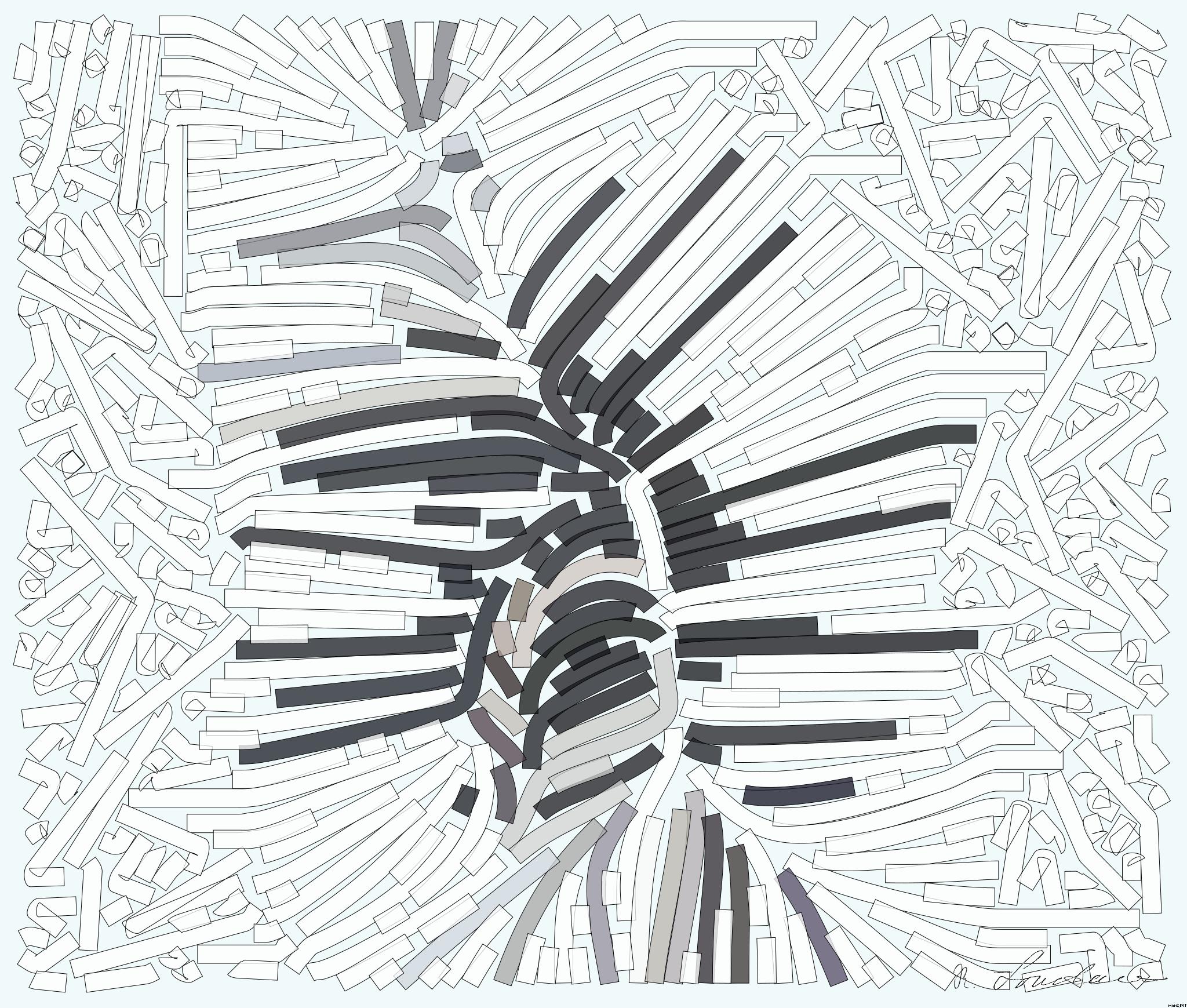 Drawn by bot mMupiVRQuD5gDCSdWnonUp; art-flowy; two penguins standing on rice near body of water AI Art