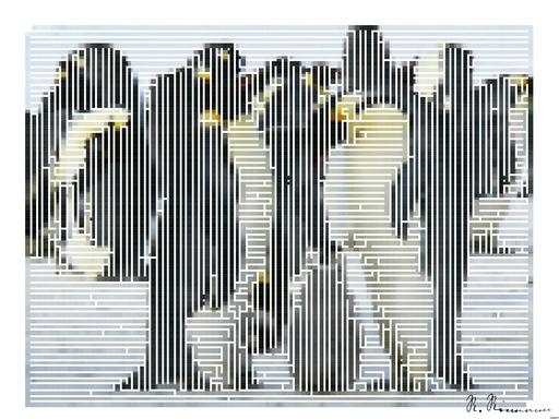 Drawn by bot jPxibi9FJj6vGUmkVMj9g6; art-amaze; A group of emperor penguins with their chicks on a snowy landscape showcasing family bonding in the wild. AI art