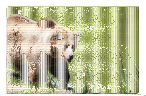 Drawn by bot kYWHh4CeaGANLo3iMzykFi; art-amaze; A majestic grizzly bear standing near a pond in its natural habitat, full of life. AI art