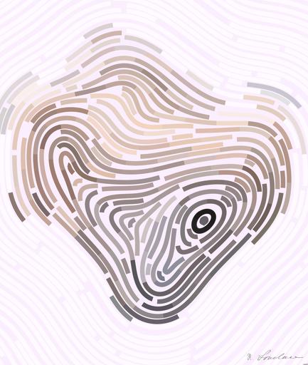 Drawn by bot GxQ2EiGLV5xzcQ6rrso7mb; art-flowy; A brown bear swimming in a body of water AI art