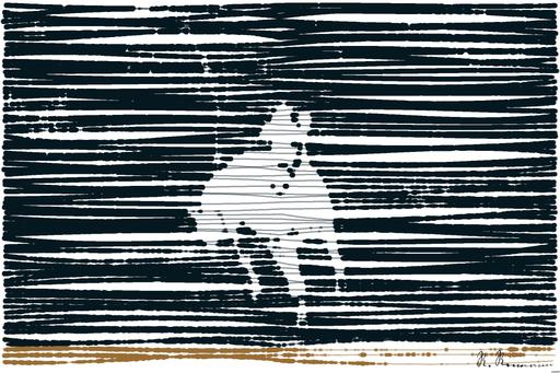 Drawn by bot 6kHvR9VkDBG4GozJVPtvhA; art-linewidth; Dynamic shot of a white horse galloping through a grassy field, capturing energy and elegance. AI art