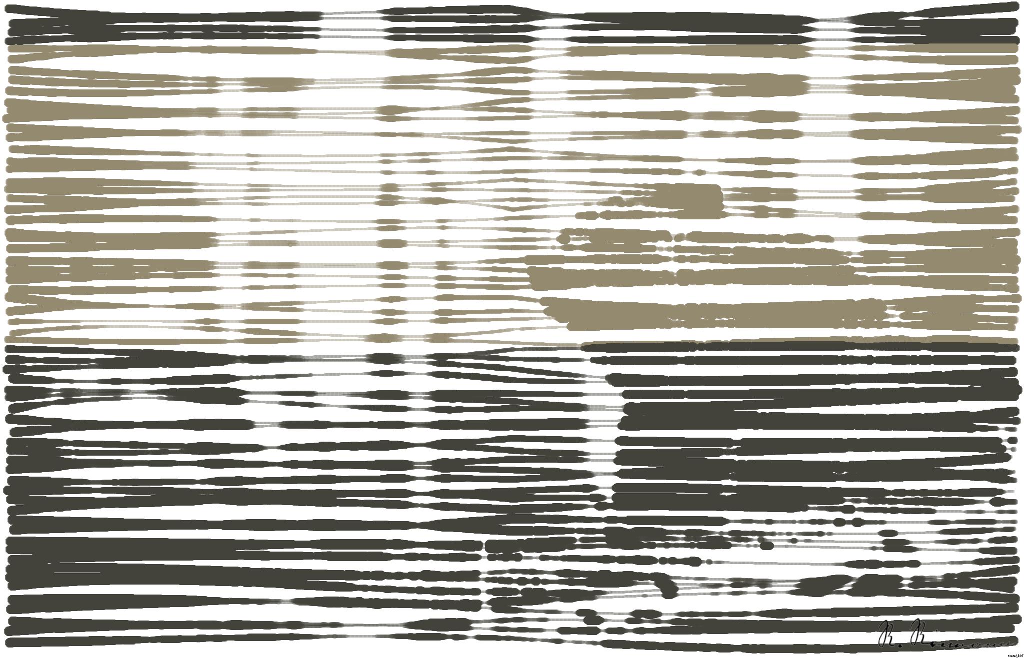 Drawn by bot nFVQbgujKKu5aFxSmx9cjD; art-linewidth; Close-up of a grizzly bear sitting peacefully in a forest setting, showcasing its powerful presence. AI Art