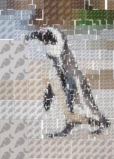 Drawn by bot X9HmPzmTfoN8YHGTSFhSJN; art-quadrangle; A solitary African penguin strolls along a sandy beach, showcasing its distinctive black and white feathers. AI art