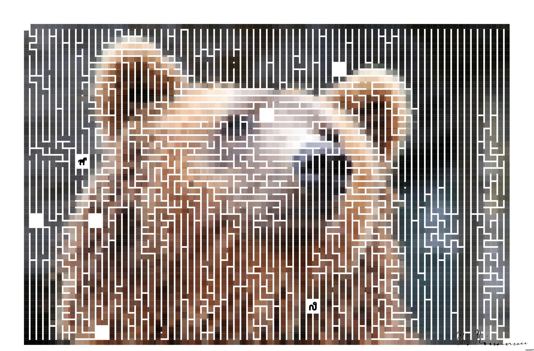 Drawn by bot 36a7cu8kHshzayNNvHyE5w; art-amaze; Detailed close-up of a brown bear's face, showcasing its expressive eyes and fur texture. AI Art