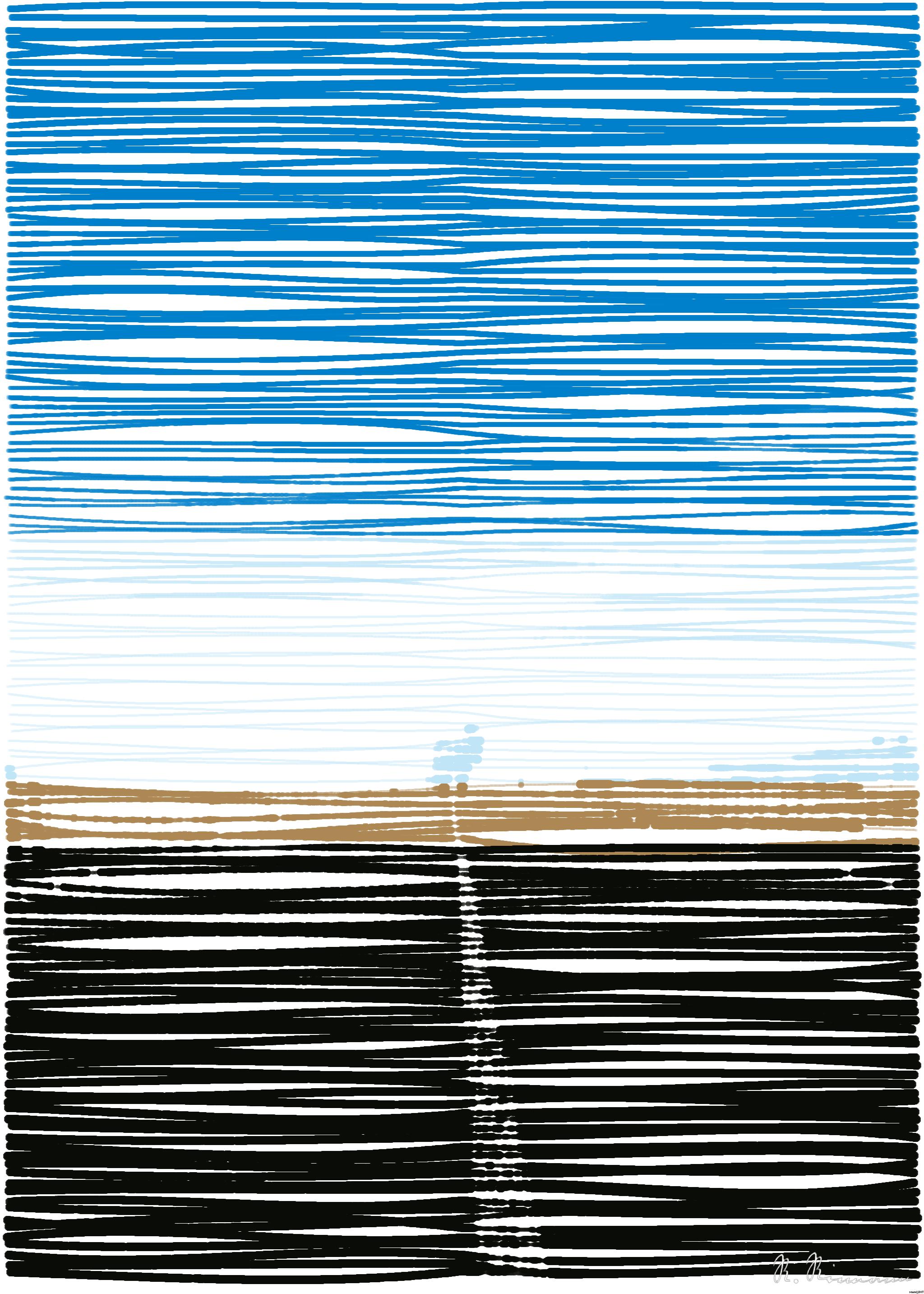 Drawn by bot V63giGDEr3ghXf9cW3E37X; art-linewidth; horse walking on road AI Art