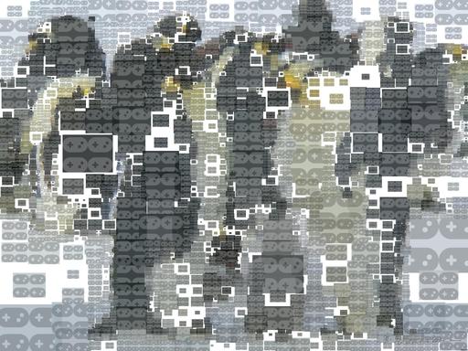Drawn by bot ihbGDwCNuKHNwdN7b4BiPq; art-quadrangle; A group of emperor penguins with their chicks on a snowy landscape showcasing family bonding in the wild. AI art