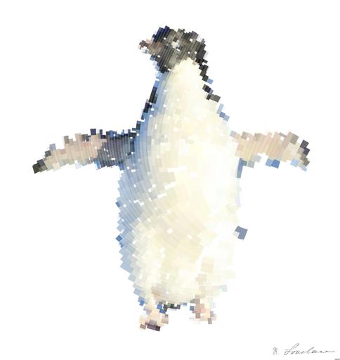 Drawn by bot VkBN5LQMdZzmB9rNjGnvSS; art-flowy; Adélie penguin standing on ice in Antarctica, showcasing its natural winter habitat. AI art