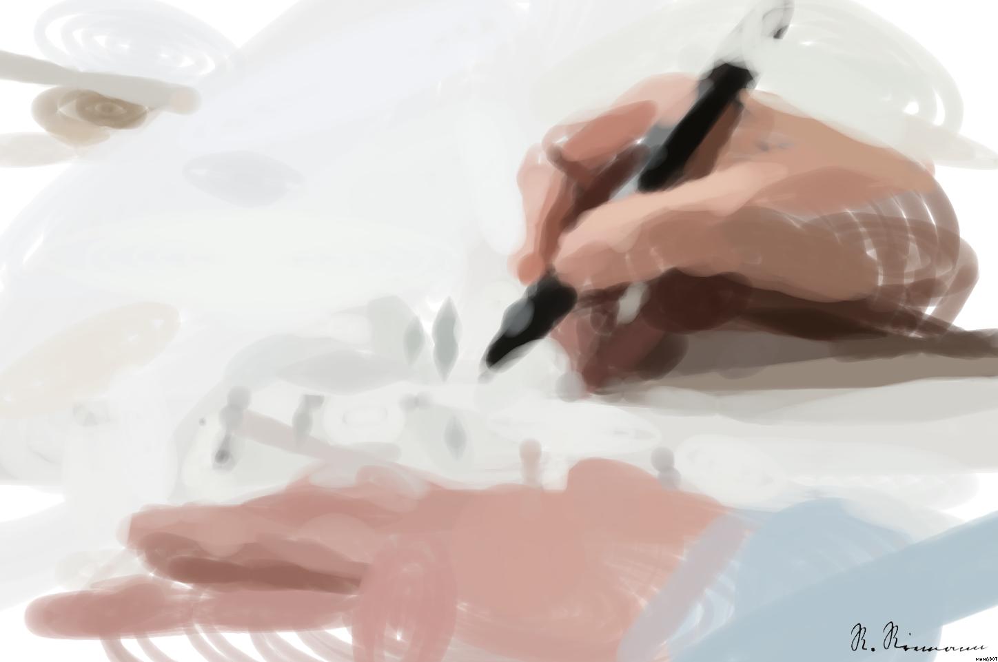 Drawn by bot cZ4bX7Wk2cWFkhTdhDvwCS; art-primitive-paintbrush-ii; Close-up of hand drawing intricate technical designs on blueprint with pen, ideal for engineering or architecture themes. AI Art